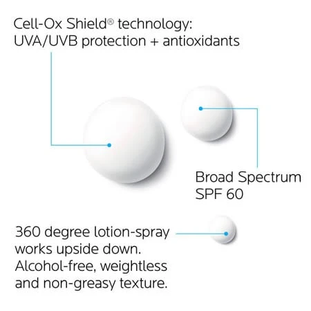 La Roche-Posay Anthelios Ultra Light Sunscreen Lotion Spray SPF 60 (5.0 Oz / 143 G) 4 La Roche-Posay Anthelios Ultra Light Sunscreen Lotion Spray SPF 60 (5.0 Oz / 143 G) - Image 2