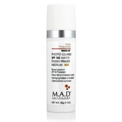 M.A.D SKINCARE Photo Guard SPF 50 Matte Finish Primer - Medium (30 G / 1.0 Oz)