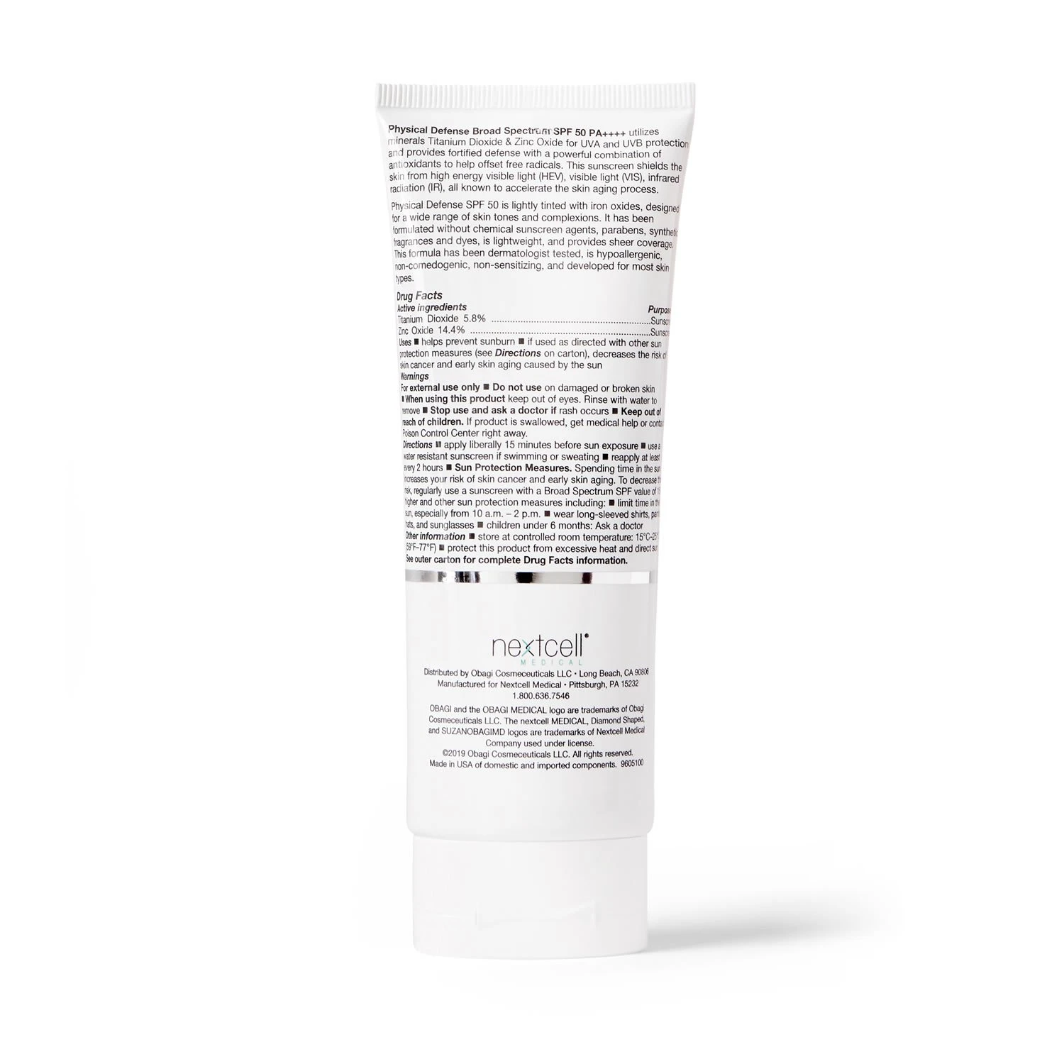 Obagi SUZANOBAGIMD Physical Defense Tinted SPF 50 | PA++++ (3.4 Oz / 96.3 G) 4 Obagi SUZANOBAGIMD Physical Defense Tinted SPF 50 | PA++++ (3.4 Oz / 96.3 G) - Image 2