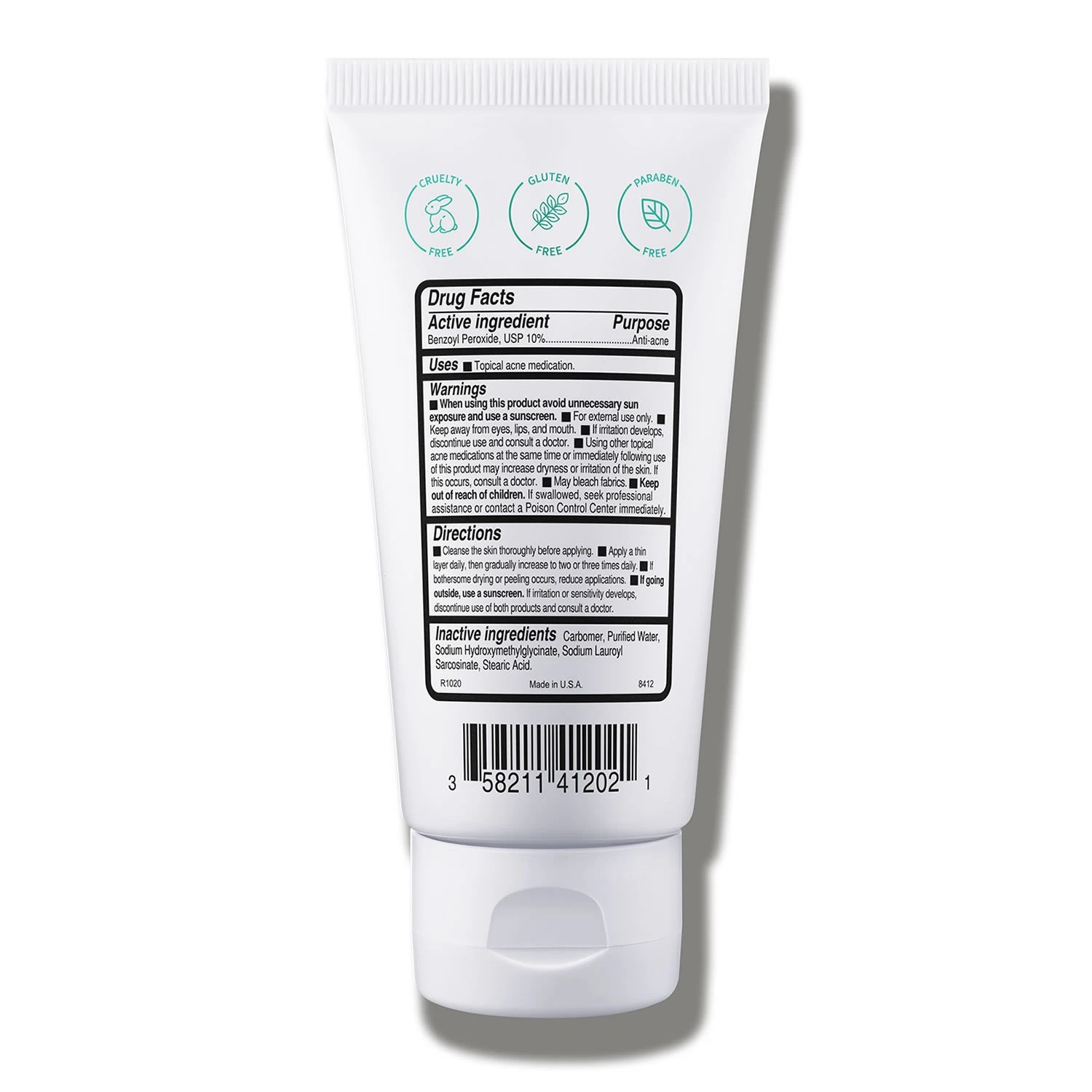 REPLENIX BP Acne Gel 10% Spot Treatment (formerly Known As REPLENIX Acne Gel Benzoyl Peroxide USP 10%) (2.0 Oz / 57 G) 6 REPLENIX BP Acne Gel 10% Spot Treatment (formerly Known As REPLENIX Acne Gel Benzoyl Peroxide USP 10%) (2.0 Oz / 57 G) - Image 4