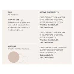 SkinMedica Essential Defense Everyday Clear Broad Spectrum SPF 47 (1.85 Oz / 52.5 G) (Sun Protection) -PureVita Store SKMV143308 info2