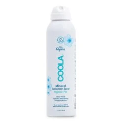COOLA Mineral Body Organic Sunscreen Spray Broad Spectrum SPF 30 - Fragrance-Free (5.0 Fl Oz / 148 Ml)
