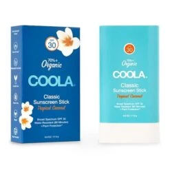 COOLA Classic Organic Sunscreen Stick SPF 30 - Tropical Coconut (0.6 Oz / 17 G)
