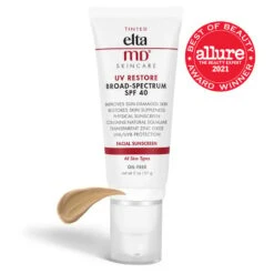 EltaMD UV Restore Broad-Spectrum SPF 40 Tinted (2.0 Oz / 57 G) -PureVita Store eltv189979 tinted