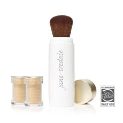 Jane Iredale Powder-Me SPF 30 Dry Sunscreen (Brush + 2 Refills) (All Varieties) -PureVita Store janv189877 p tanned