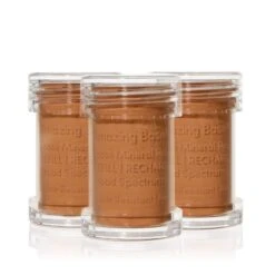 Jane Iredale Amazing Base Loose Mineral Powder Brush Refill (3 Pack) (All Varieties) -PureVita Store janv190423 p WarmBrown