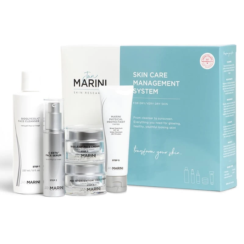 Jan Marini Skin Care Management System - Dry / Very Dry With Physical Protectant SPF 45 ($420 Value) (set) 3 Jan Marini Skin Care Management System - Dry / Very Dry With Physical Protectant SPF 45 ($420 Value) (set)