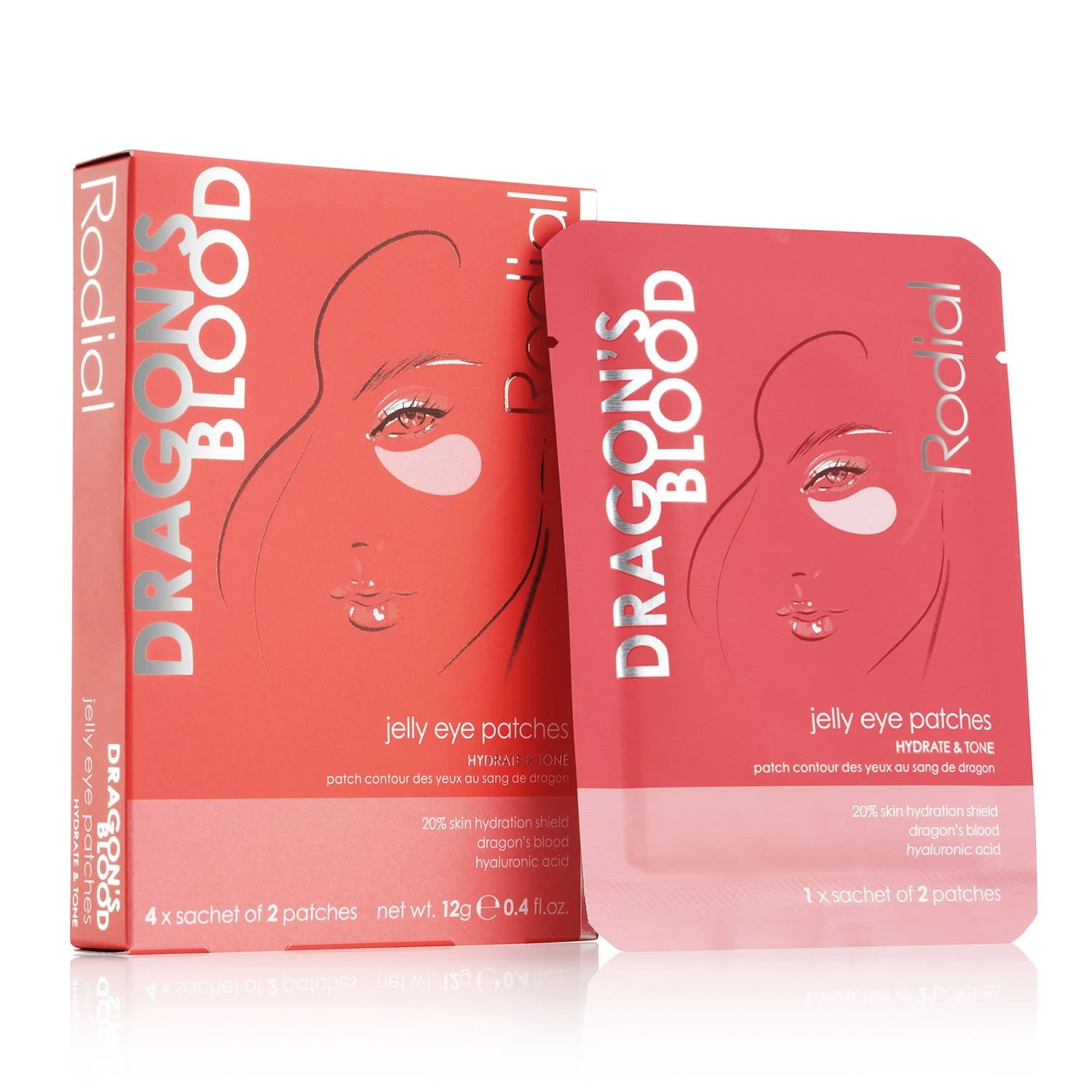 Rodial Dragon's Blood Jelly Eye Patches (4 X Sachet Of 2 Patches) 3 Rodial Dragon's Blood Jelly Eye Patches (4 X Sachet Of 2 Patches)