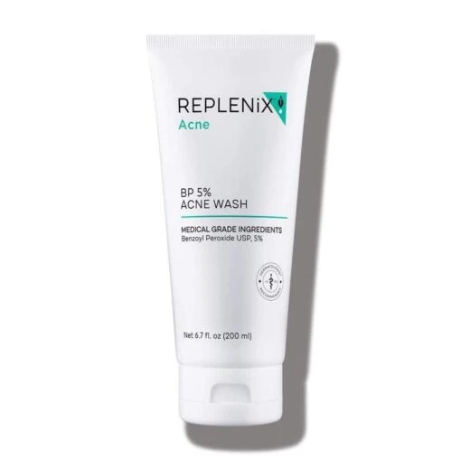 REPLENIX BP 5% Acne Wash (formerly Known As REPLENIX Acne Wash Benzoyl Peroxide 5%) (6.7 Fl Oz / 200 Ml)