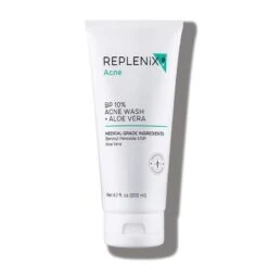 REPLENIX BP 10% Acne Wash + Aloe Vera (formerly Known As REPLENIX Acne Wash Benzoyl Peroxide 10% With Aloe Vera) (6.7 Fl Oz / 200 Ml)