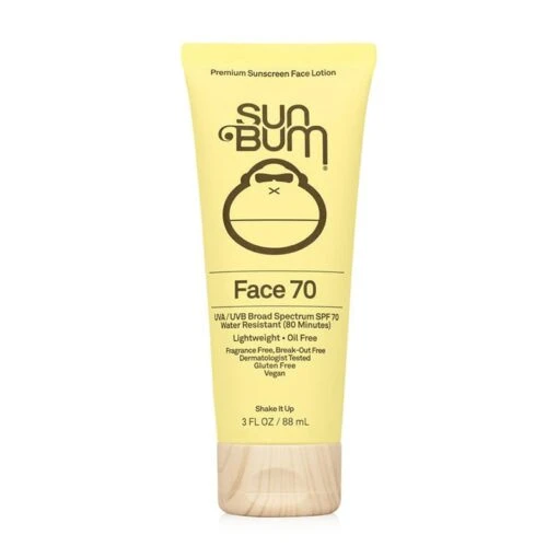 Sun Bum Original Face 70 Premium Sunscreen Face Lotion SPF 70 (3.0 Fl Oz / 88 Ml)